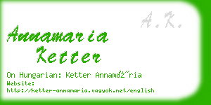 annamaria ketter business card